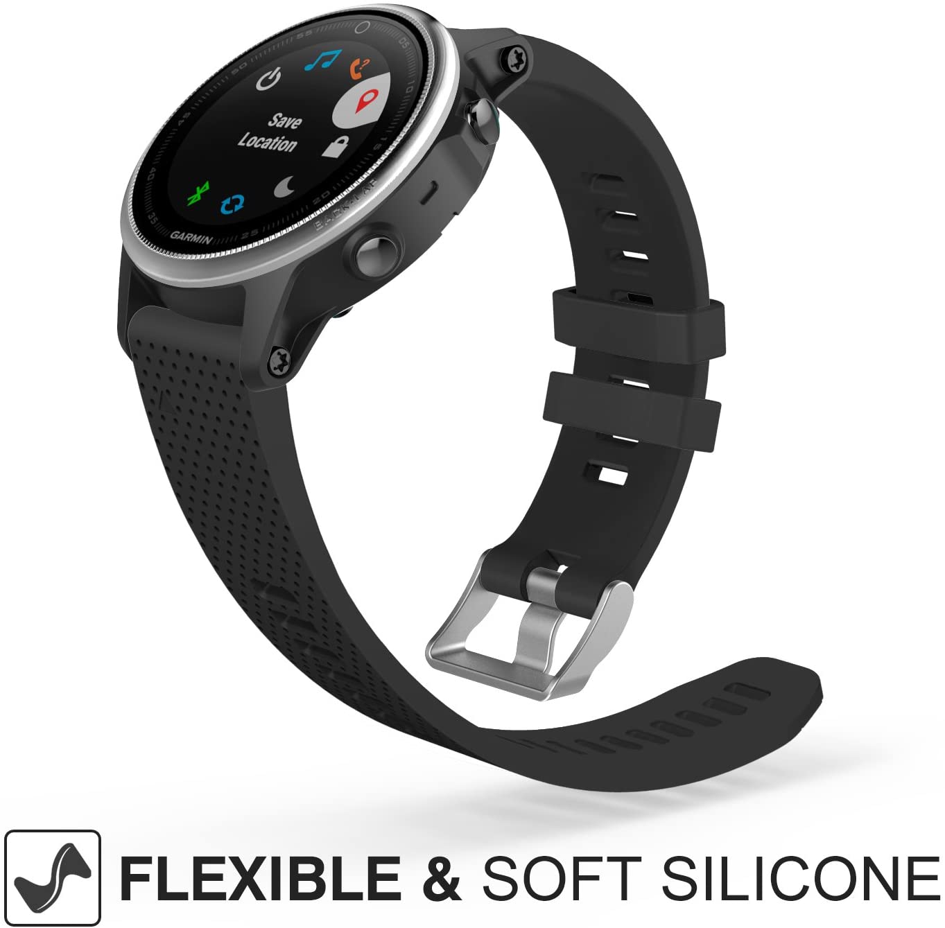 MoKo Strap Compatible with Garmin Fenix 7S/7S Pro/Fenix 6S/6S Pro/Fenix 5S/5S Plus/Instinct 2S/Epix Pro Gen 2 42mm - Image 2