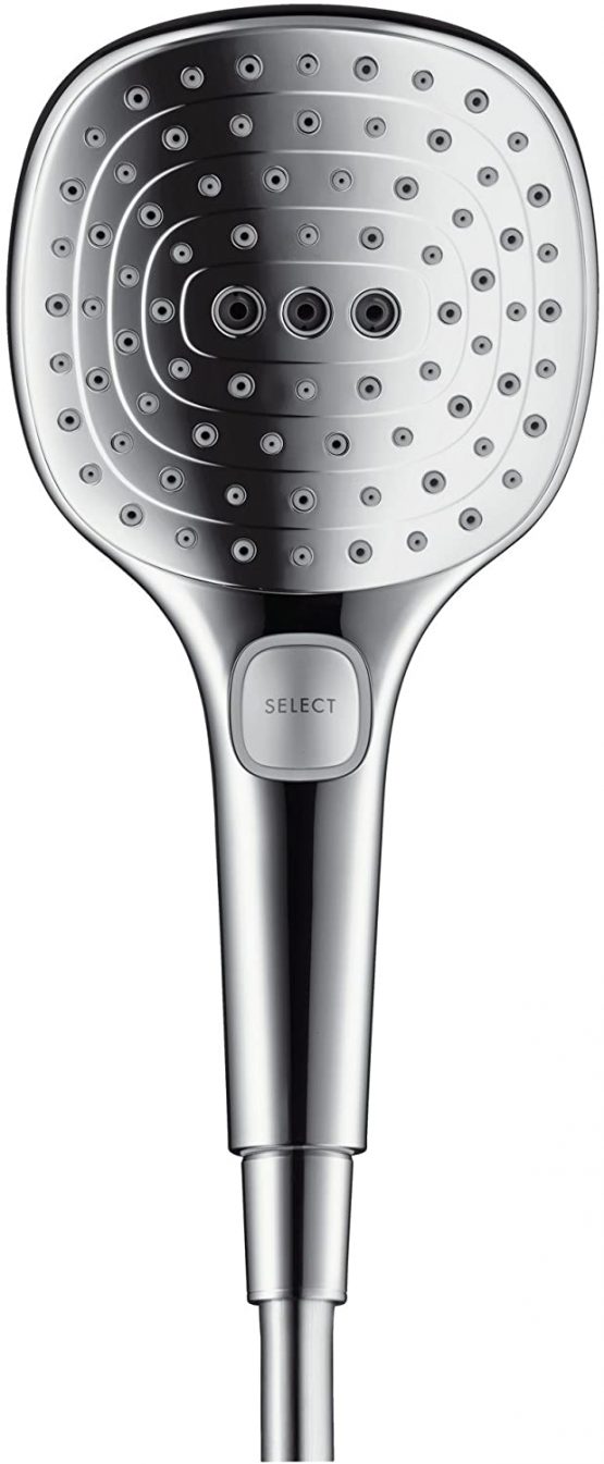 hansgrohe Raindance Select E 120 water saving hand shower, 3 spray modes, 9 l/min, chrome - Image 2