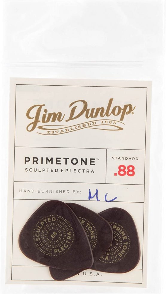 Dunlop Primetone Standard .88mm Sculpted Plectra (Smooth) - 3 Pack - Image 4