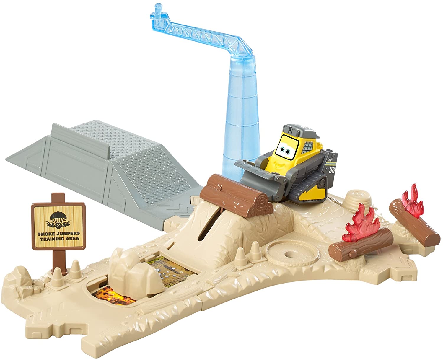 Mattel Disney Planes: Fire & Rescue Smoke Jumpers Training Base Playset, Black, Red