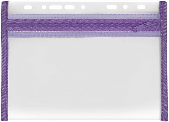 VELOFLEX Velobag XXS 4350000 Document Folders A5 Fileable Polypropylene Pack of 4 Yellow Green Pink Purple - Image 4