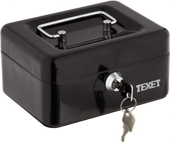 WEDO 145 121X Cash Box in Black Size 1 (15.2 x 11.5 x 8.0 cms)