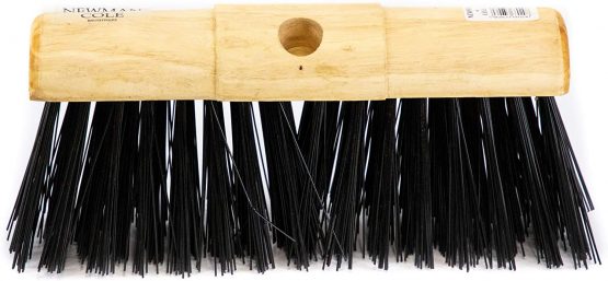 Newman and Cole 13" Poly Garden Broom Heavy Duty Saddle Sweeping Brush - Outdoor Garden Yard and Patio Broom (13" Poly Saddle Broom Head Only) - Image 2