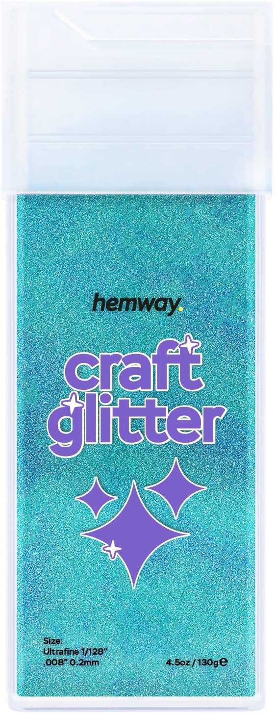 Hemway Glitter Shaker Ocean Blue Holographic 110g Ultrafine, Craft Glitter Shaker for Resin & Epoxy Crafts - Image 2