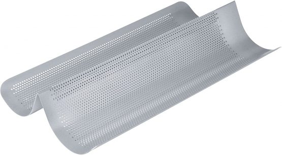 Chicago Metallic Commercial II Aluminium Non-Stick Perforated French Bread Baking Tin, 41 x 20.5 x 6.5 cm (16" x 8" x 2.5")