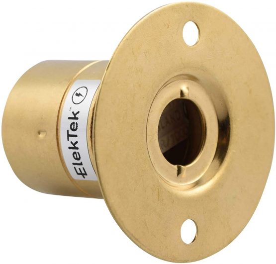 ES E27 Batten Lamp Bulb Holder with Plain Skirt Ideal for Vintage Filament Bulbs Brass - Image 4