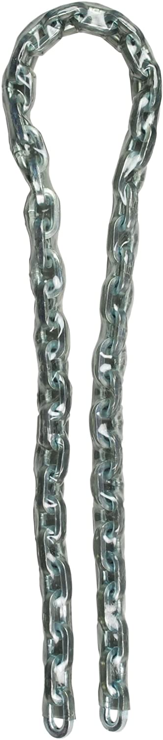 Master Lock 8011EURD Heavy Duty Hardened Steel Chain, 100 cm x 0.6 cm, Transparent, 1 m