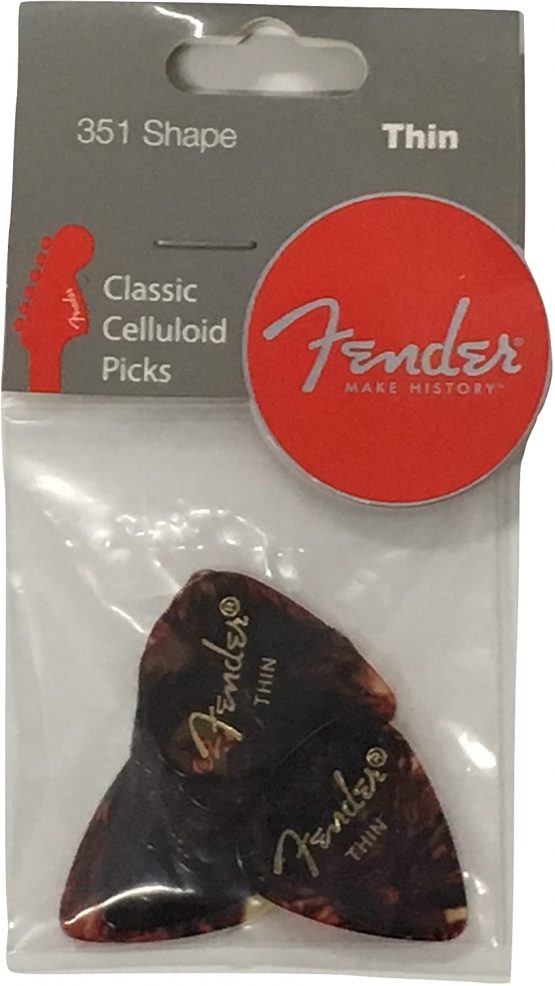 Fender 351 Shape Classic Picks - Tortoise Shell - Thin - 12 Count Pack, 1980351700 - Image 2