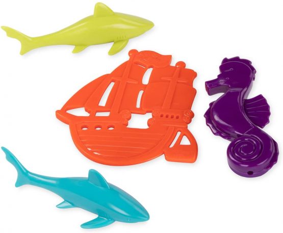 Battat Battat – Pirate Diving Set – Assortment of 27 Pool Toys in a Storage Treasure Hunt Pool Game for Kids (28 Pcs) - Image 4