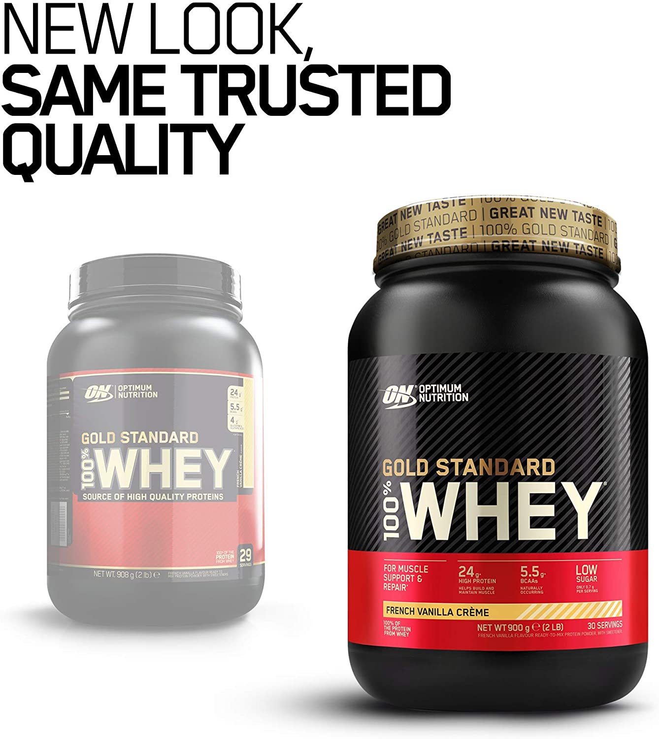 Optimum Nutrition Gold Standard Whey Protein Powder Muscle Building Supplements With Glutamine and Amino Acids - Image 2