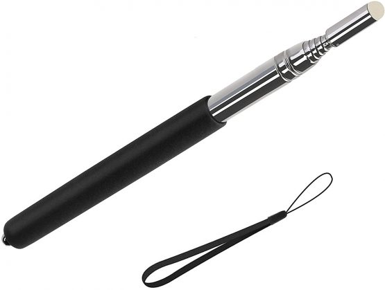 TANCUDER Telescoping Teachers Pointer Retractable Hand Pointer Extendable Classroom Whiteboard Presenter Coach lecture Teaching Pointer Stick with Lanyard & Felt Nib Extends to 39" for Presentations