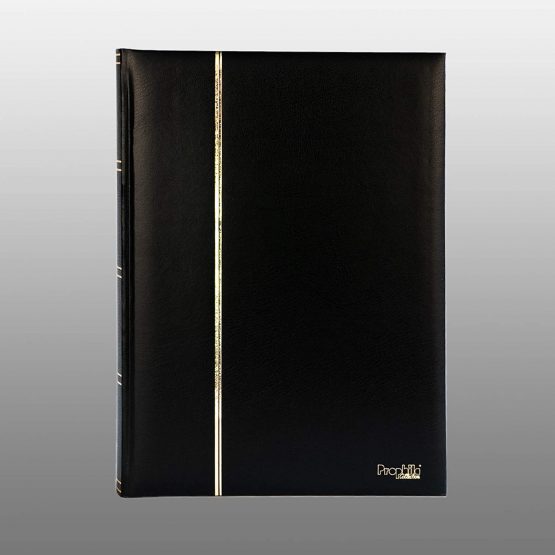 Prophila stockbook stamp album (new) 60 white sides, padded black cover - Image 2
