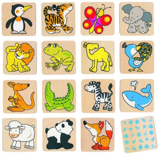 Goki 56700 Animals Memo Game, Mixed