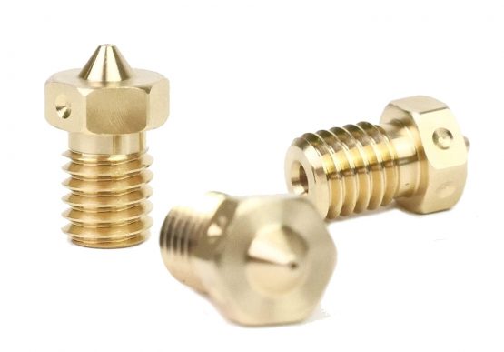 Genuine E3D Brass Nozzle Triple Pack 0.4mm, 0.6mm for V6 HotEnd 3D Printer… (3mm, 0.6mm)