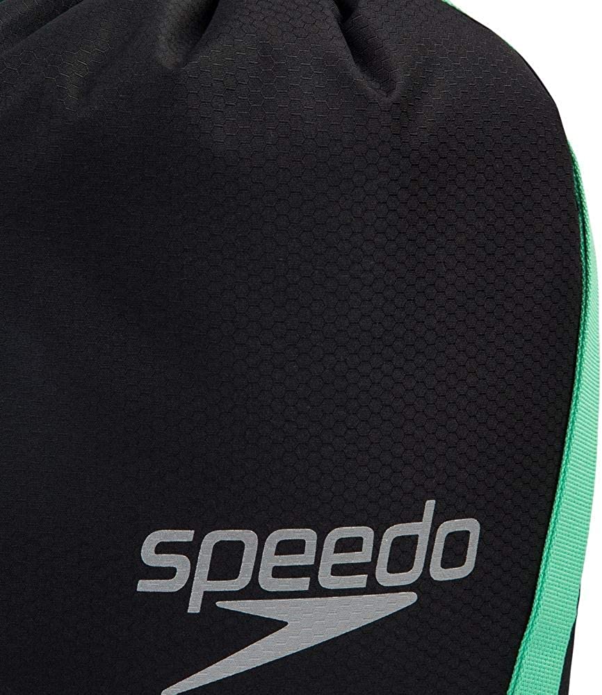 Speedo Unisex-Adult Pool Bag, Black/Green Glow - Image 4
