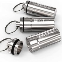 [3 PACK] Discrete UV Herb Storage Jar (Small Airtight and Smell Proof Container Tube) Aircraft Grade Aluminium (3 Metal Tins)