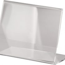 SIGEL TA217 Holder, Slanted, for A7 Landscape, Single-Sided Presentation, Acrylic, Transparent, 1 pc.