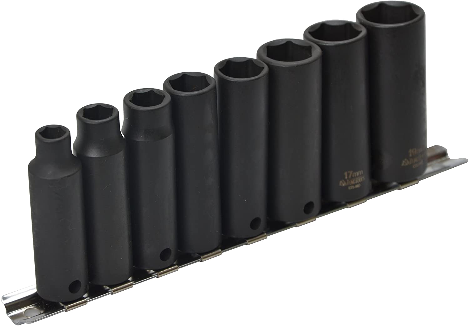 Teng 9386 40976 Deep Impact Socket Set Metric Drive (8 Pieces), Variety Pack
