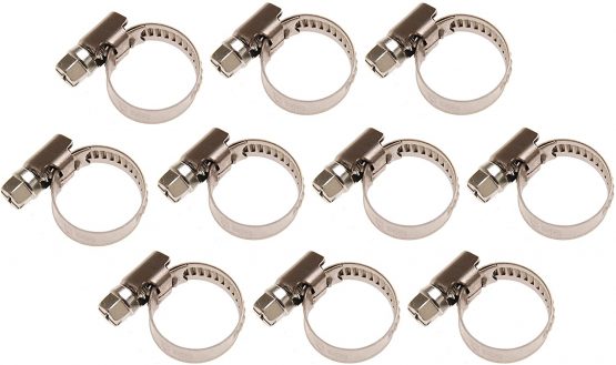 BGS 8095-8x12 | Hose Clamps | Stainless | 8 x 12 mm | 10 pcs.