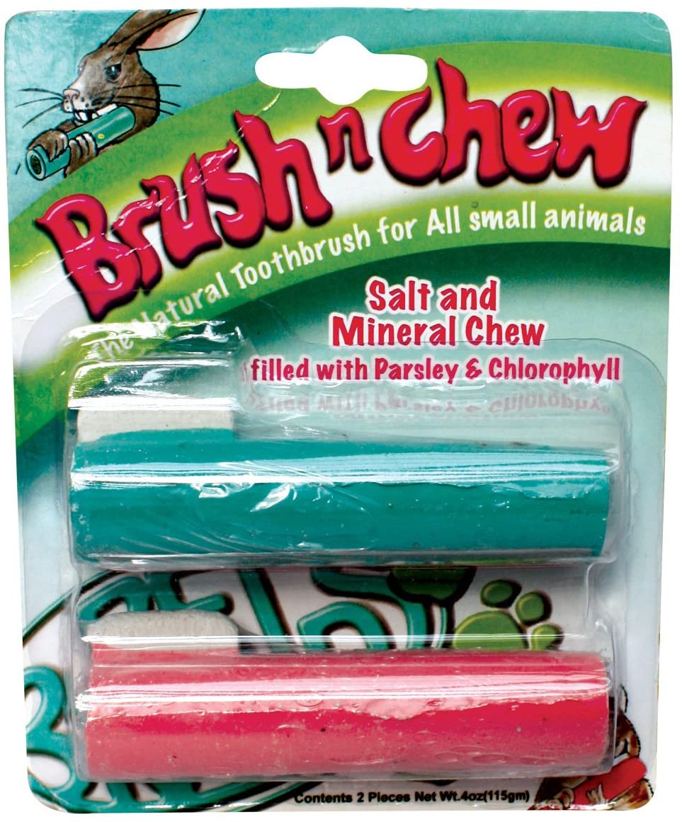 Pet Brands Brush and Chew Salt with Mineral Treat for Small Animal