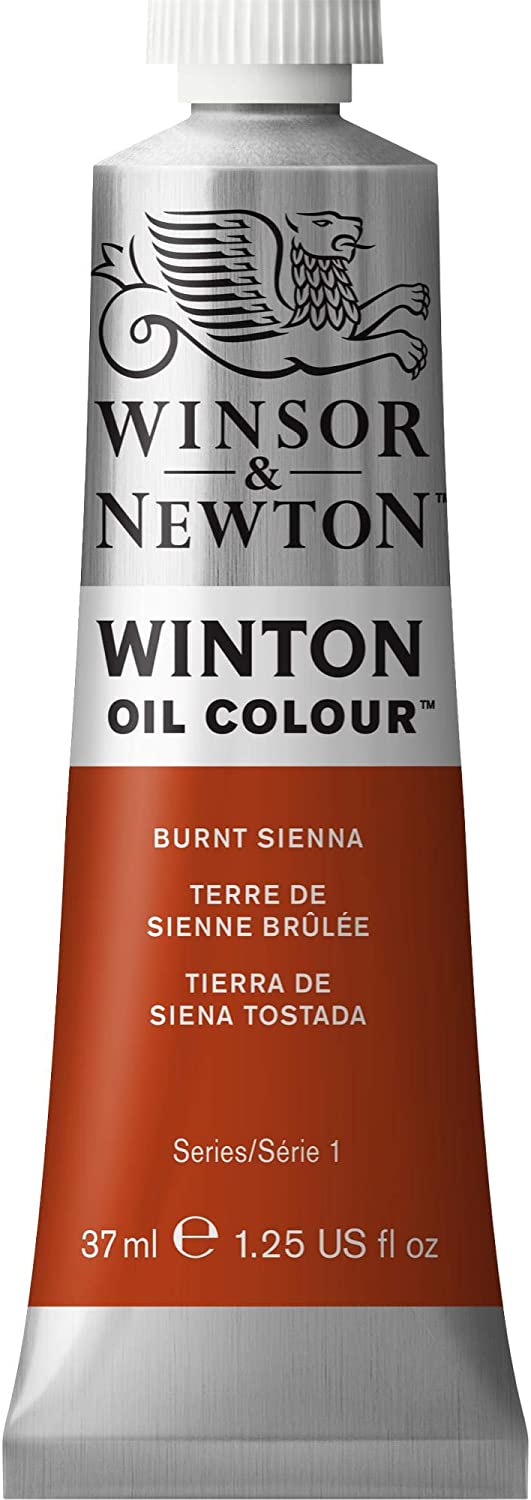 Winsor & Newton Winton Oil Colour Tube - Burnt Sienna, Burnt Sienna 074, 37 ml (Pack of 1)