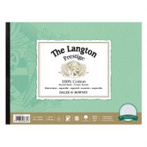 Daler-Rowney The Langton Watercolour Pad – 12 Sheets of 300gsm 12 x 9 Inch Hot-Pressed Watercolour Paper