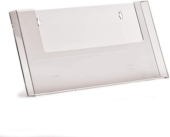 Taymar Brochure Holder in DIN A4 Landscape Format for Wall Mounting/Wall Brochure Holder