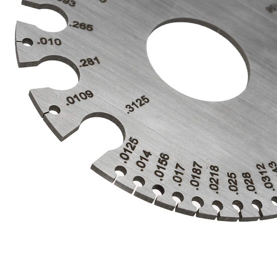 OTOTEC 2Pcs Sheet Metal Gauge Stainless Steel Welding Gage Plated Size Inspection Tool Wire Gauge Cable Sheet Gage Standard Thickness Metal Gauge AWG - Image 4