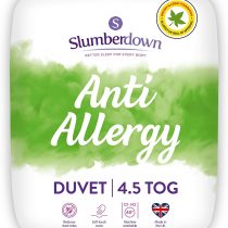 Slumberdown Anti Allergy Single Duvet 4.5 Tog Summer Duvet Single Bed