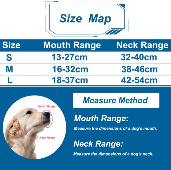 ILEPARK Dog Head Collar with Reflective Strap, Head Halter Collar for Dogs, Adjustable and Easily Control, for Small Medium and Large Dogs. (L,Blue) - Image 3