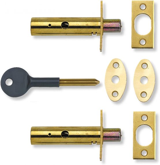 Yale P-2PM444-PB-2 Door Security Bolt, Polished Brass Finish, pack of 2, Standard Security, Visi Packed, suitable for hinged and wooden doors - Image 2