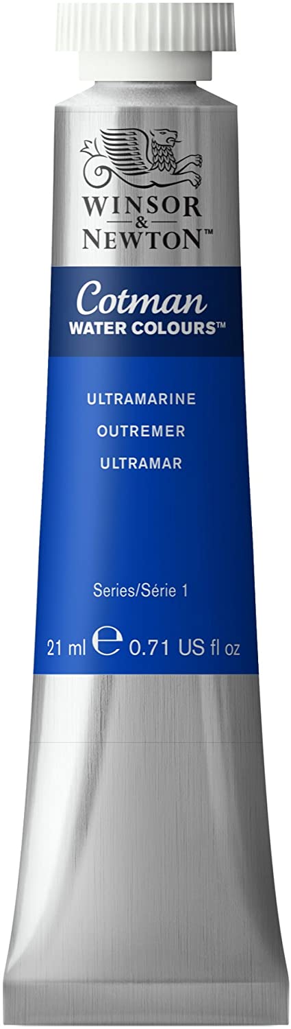 Winsor & Newton Cotman 21ml Water Colour Tube - Ultramarine, 21 ml (Pack of 1)