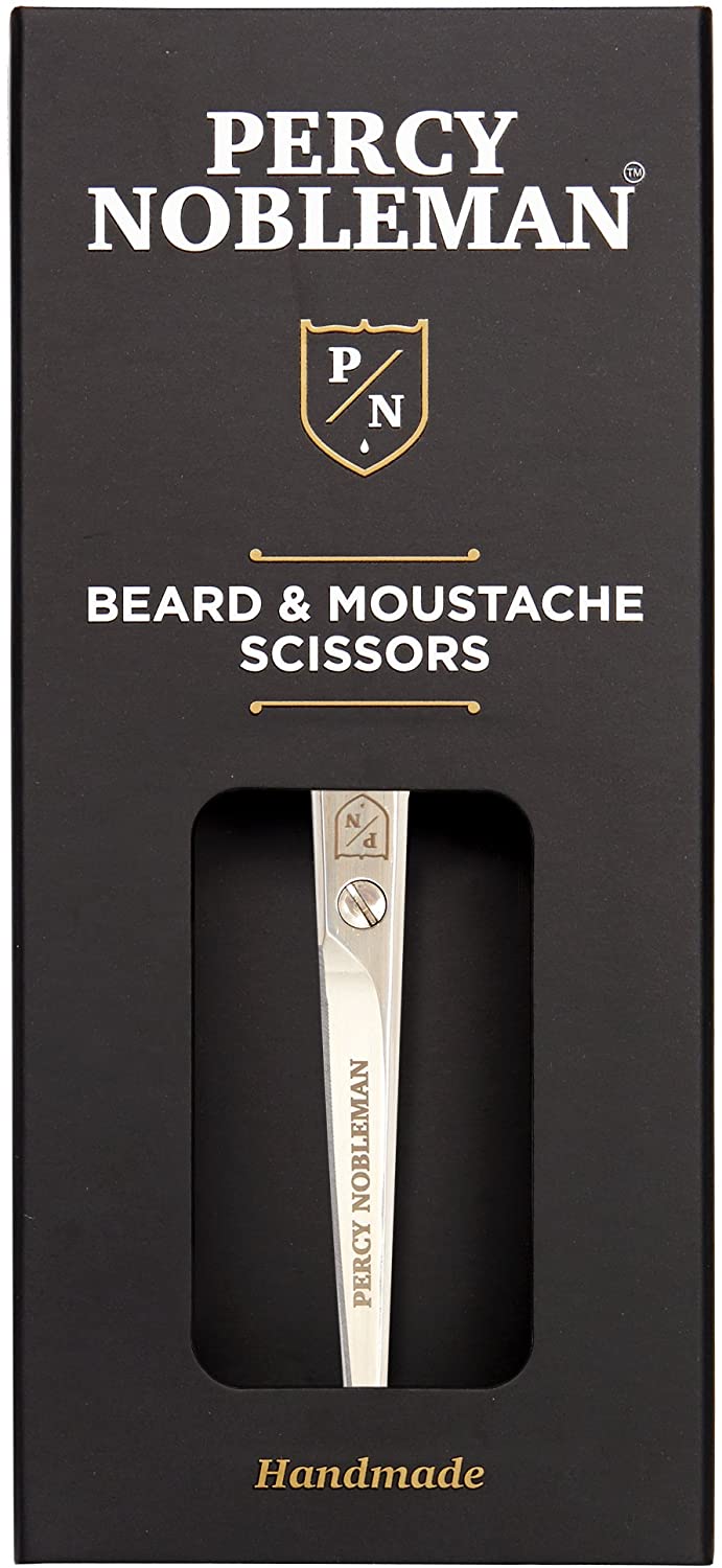 Beard and Moustache Scissors by Percy Nobleman, Silver - Image 2