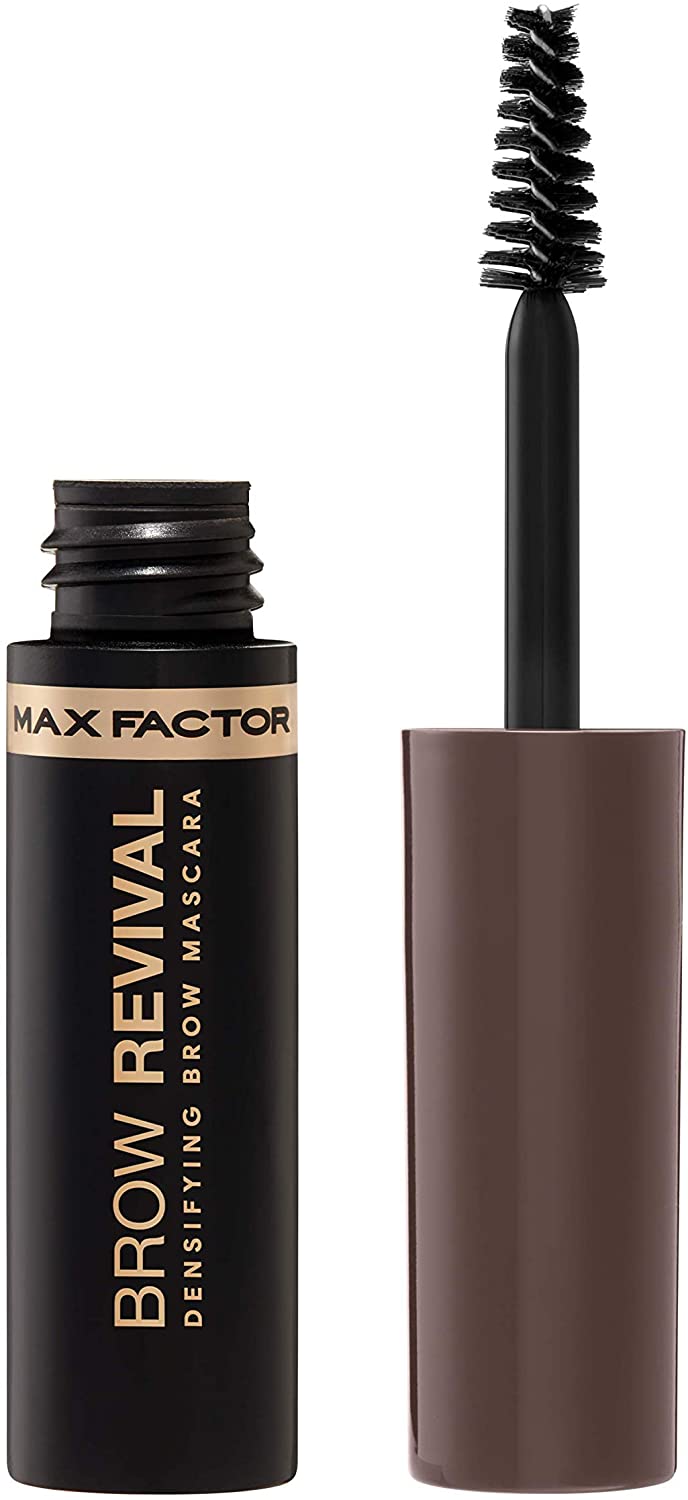 Max Factor Brow Revival Densifying Brow Mascara, Dark Brown 005, black brown, 4.5 ml (Pack of 1)