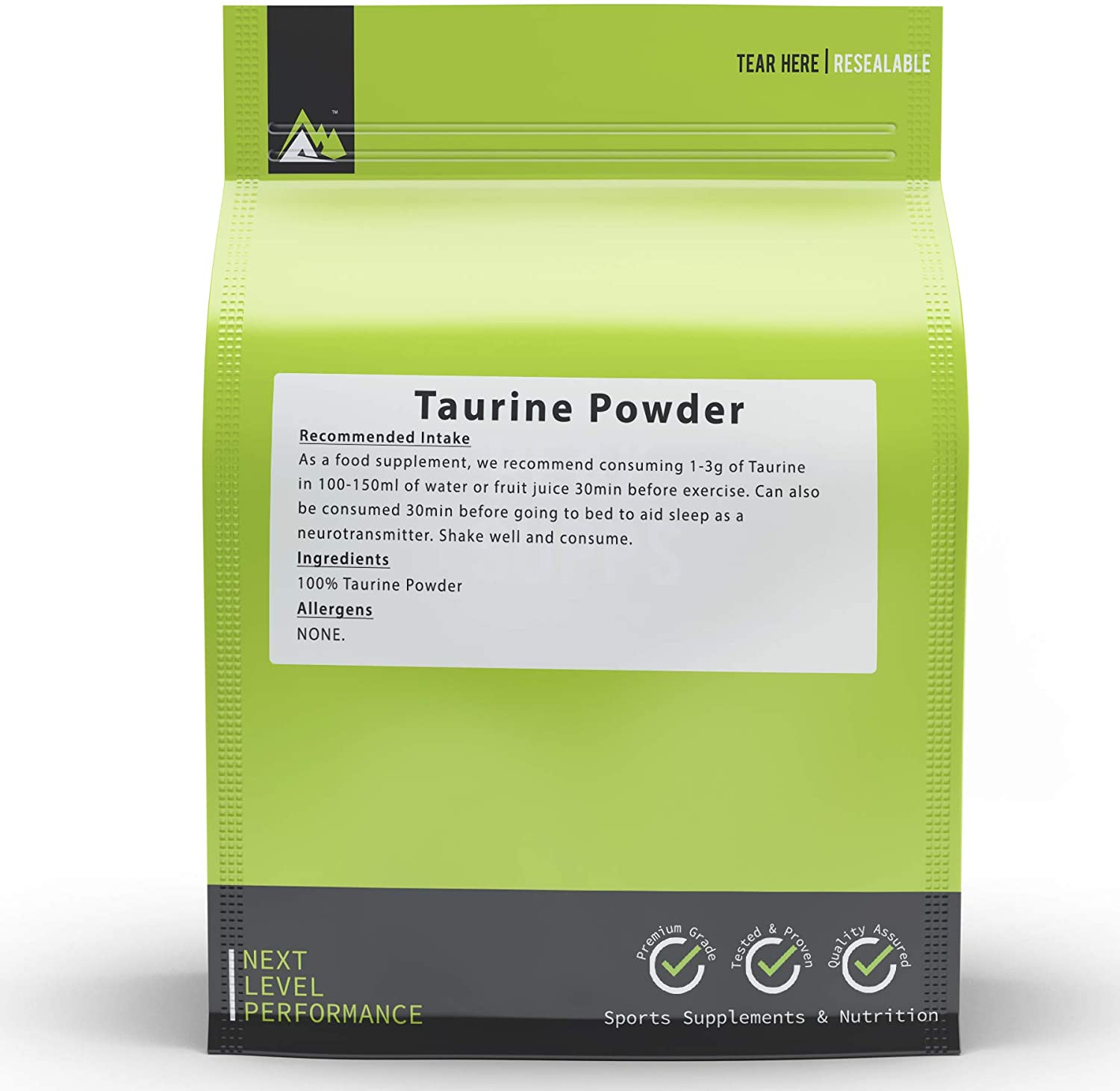 Taurine Powder 500g, White, 500 g (Pack of 1) - Image 2