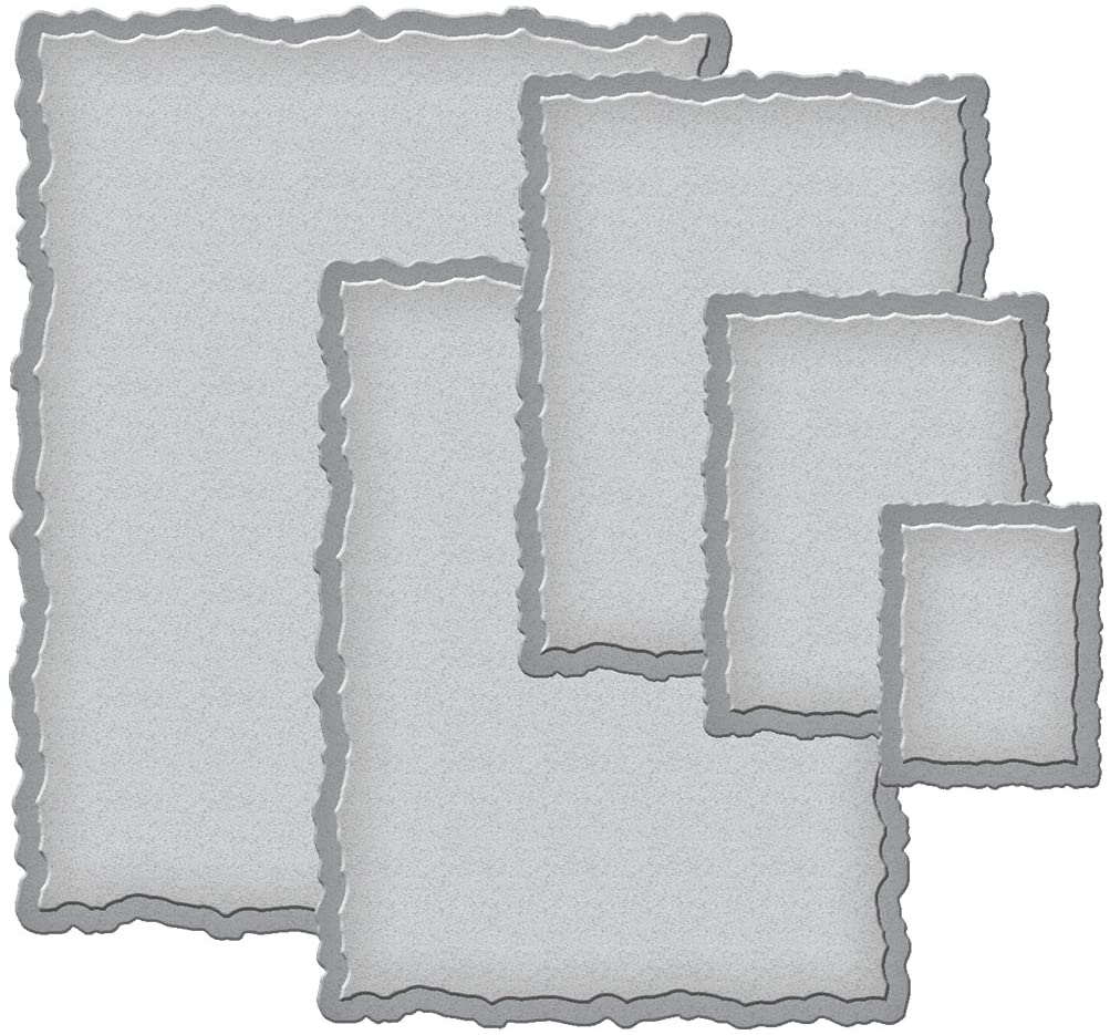 Spellbinders Nestabilities Deckled Rectangles Large Dies, Multi