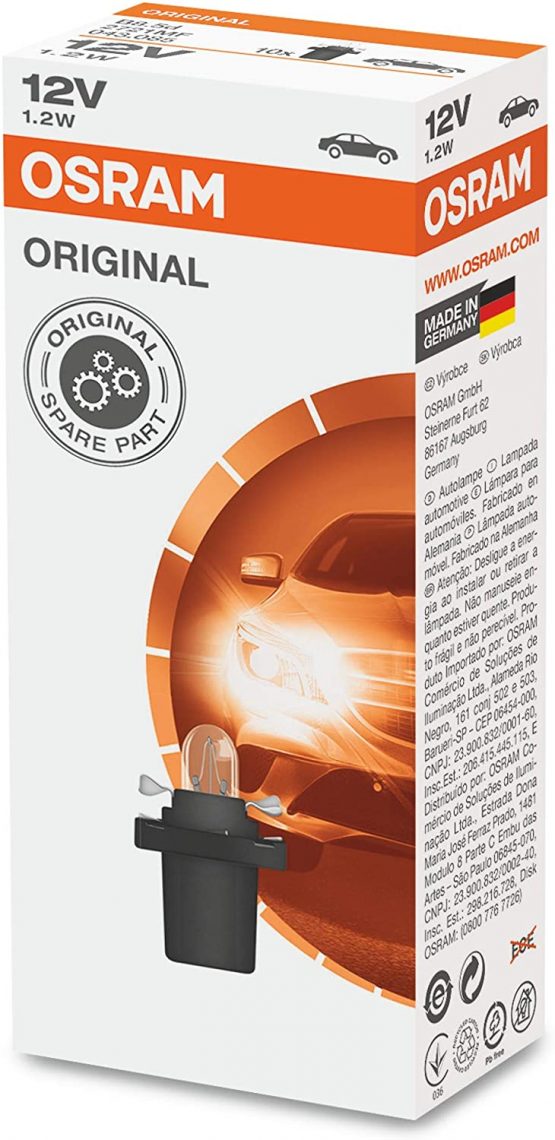 OSRAM 286T 2721MF B8.5D Bulb 12 V 1.2 W