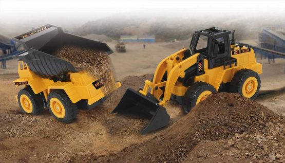Jamara 410150 Wheel Loader RL136 1:36 2.4 GHz-Shovel Lifting, lowering, Tilting, Yellow - Image 2