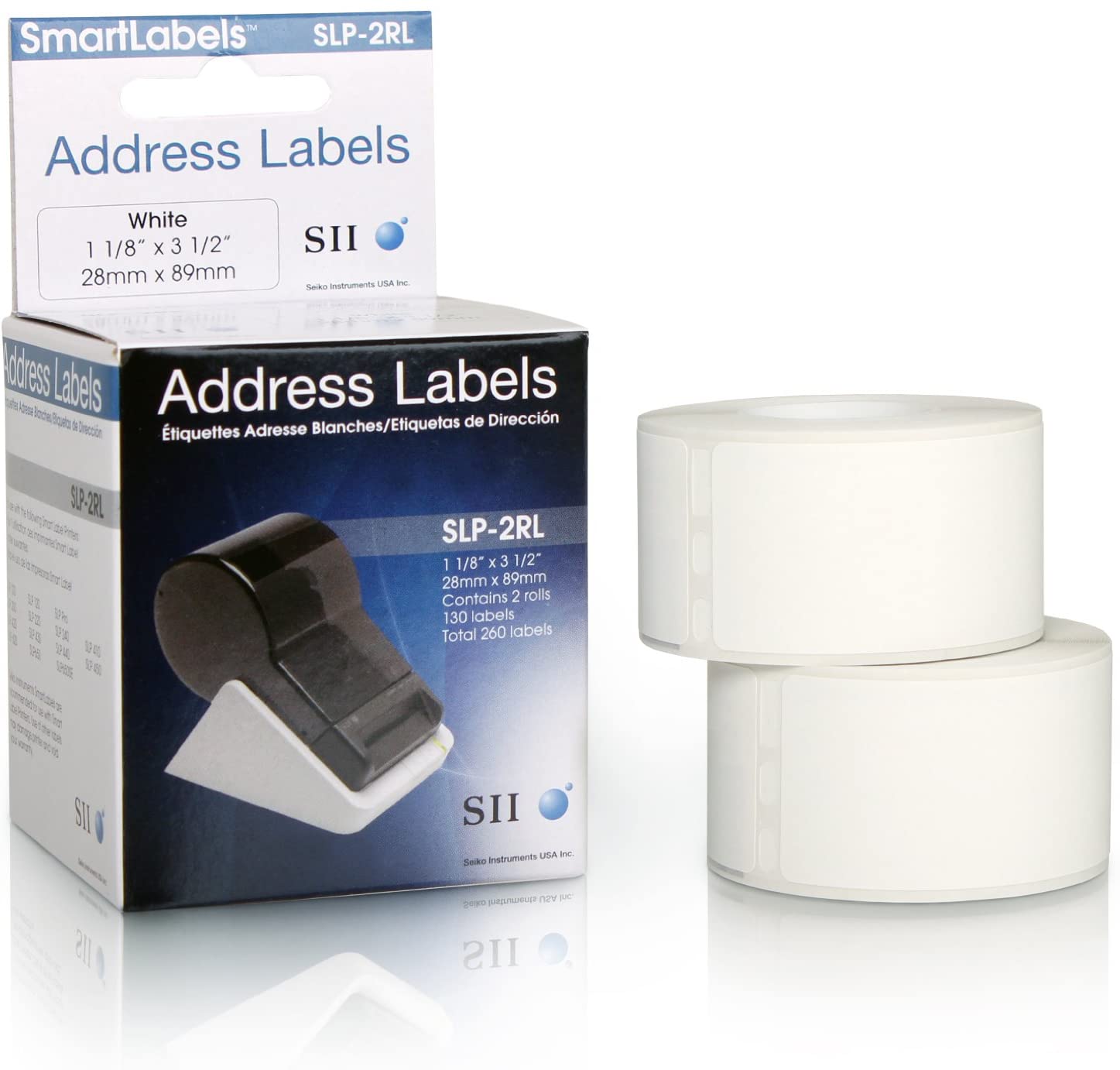 Seiko SEK41000 Address Labels - White, 1.125 x 3.5 inches