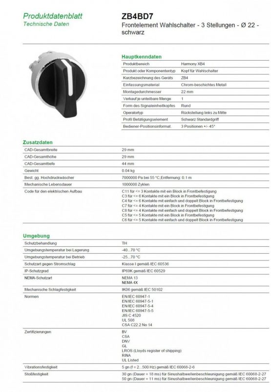 Schneider ZB4BD7 - Image 2