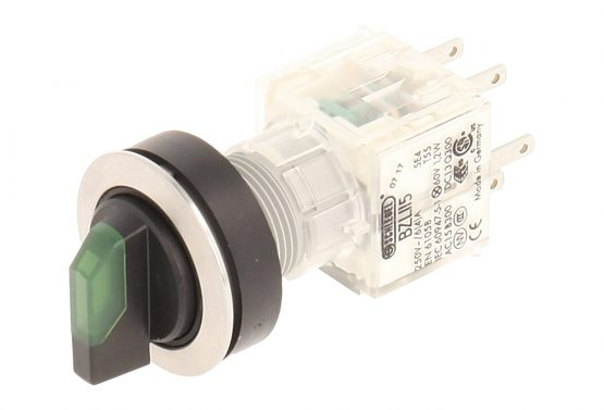 selector, rastend – Stainless Steel – 3 Positions Momentary Contact Master Club 23.001.319 2 Closer with Lamp Holder t5,5 K LED 24 V GREEN (Pack of 2)