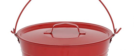 Firechief Mbl1 Lid, Metal Fire Bucket, Red - Image 2