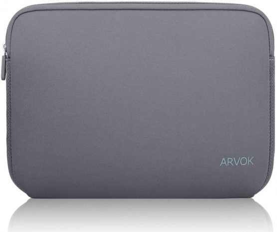 Arvok 11-12 Inch Laptop Sleeve Multi-Color & Size Choices Case/Water-Resistant Neoprene Notebook Computer Pocket Tablet Briefcase Carrying Bag/Pouch Skin Cover for Acer/Asus/Dell/Lenovo, Grey