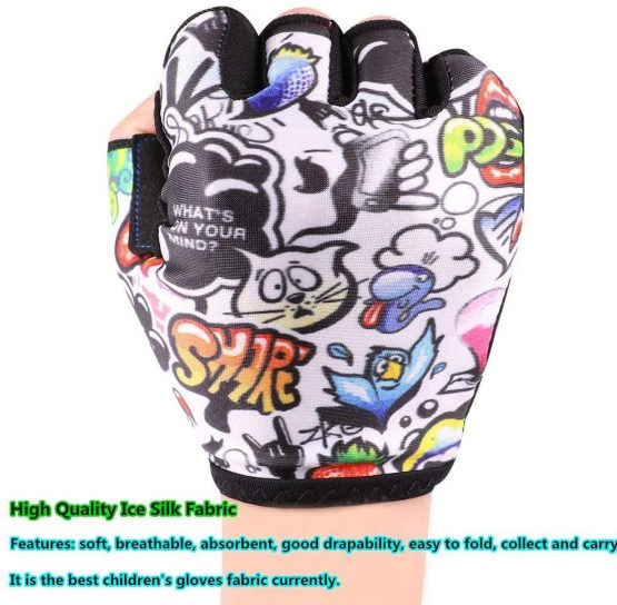 Cycling Gloves Kids for Boys Girls Age 4 5 6 7 8 9 10 11 12, Soft Comfortable Durable, Safety, Hand Protection (Size: XS for Age 4~8) - Image 4