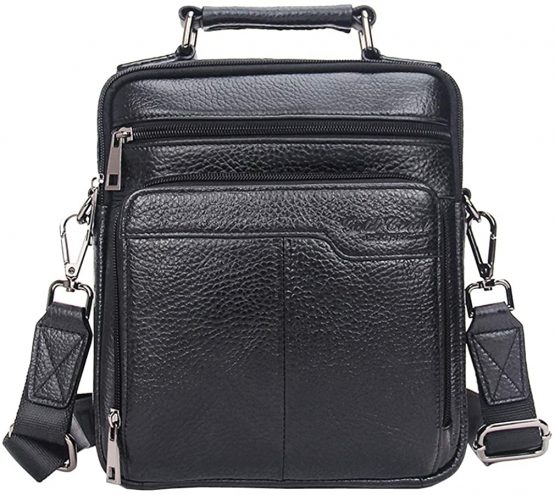 Xieben Vintage Leather Shoulder Messenger Bag for Men Travel Business Crossbody Pack Wallet Satchel Sling Chest Bags - Image 2