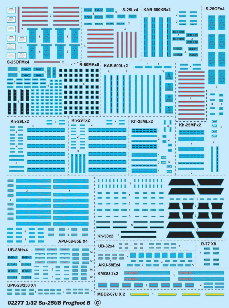 Trumpeter 1: 32 - Sukhoi SU-25UB Frogfoot B, Various, Mittel - Image 3
