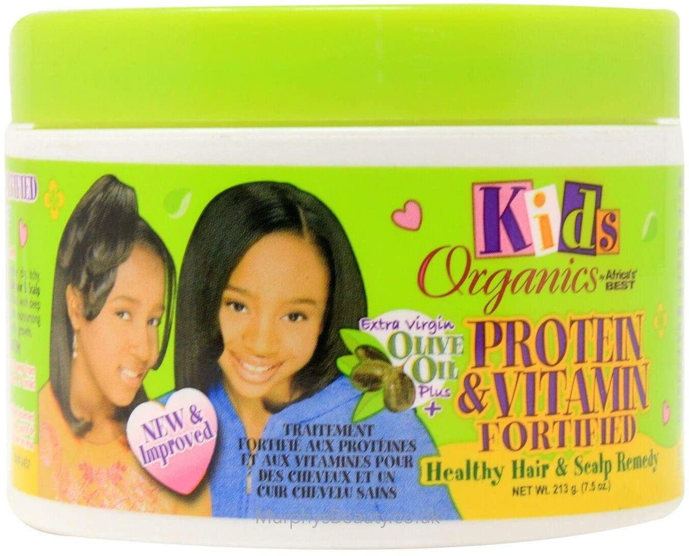 Kids Organics 213 g Protein and Vitamin Fortified Healthy Hair and Scalp Remedy, green, 213 g (Pack of 1)