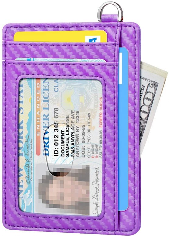 FurArt Credit Card Holder Wallet, Slim RFID Blocking Minimalist Women's Card Wallet - Image 2
