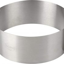 Dr. Oetker Adjustable Cake Ring - Diameter 16-30 cm - Perfect for Layered Cakes - Two Handles for Removing - Colour: Silver - Quantity: 1