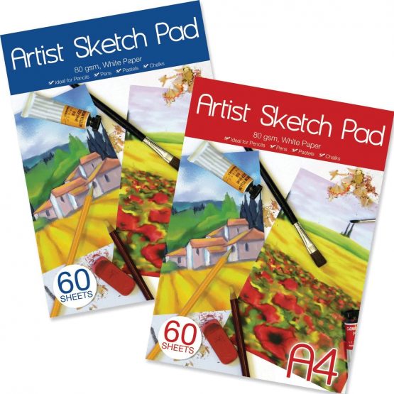 ARTBOX A4 Sheet Sketch Pad - Assorted (Sheet of 60), 5686